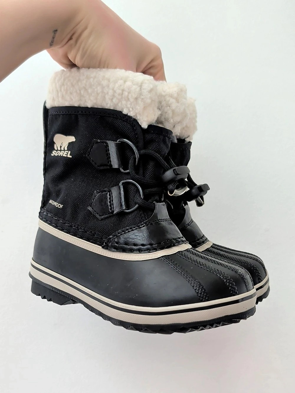 Sorel Toddler Winter Boots Black & White Size US 10